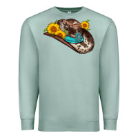 Seafoam cowboy hat Premium Sweatshirt - AdoDesignShop