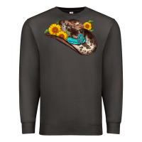 Smoke cowboy hat Premium Sweatshirt - AdoDesignShop