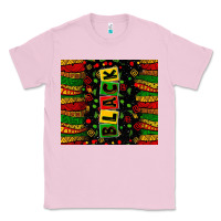 Bubblegum Pink Black license letters  juneteenth Classic Tee - Zillion Design Studio