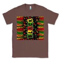 Chestnut Black license letters  juneteenth Classic Tee - Zillion Design Studio