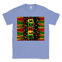 Colony Blue Black license letters  juneteenth Classic Tee - Zillion Design Studio