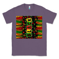 Lavender Black license letters  juneteenth Classic Tee - Zillion Design Studio