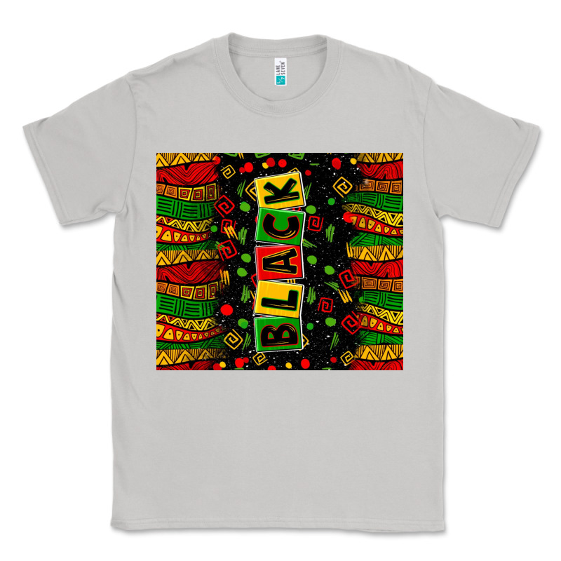 Black License Letters  Juneteenth Classic Tee by Zillion Design Studio | Teevron