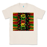 Natural Black license letters  juneteenth Classic Tee - Zillion Design Studio