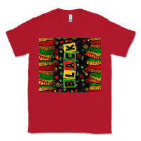Red Black license letters  juneteenth Classic Tee - Zillion Design Studio