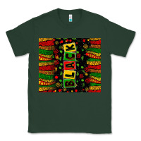 Sports Green Black license letters  juneteenth Classic Tee - Zillion Design Studio