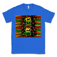 True Royal Black license letters  juneteenth Classic Tee - Zillion Design Studio
