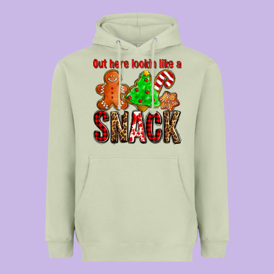 Out Here Lookin Like A Snack Ado Heavyweight Hoodie Designed By Adodesignshop