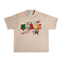 French Oak Christmas nurse Urban Heavy Tee - BarkalooDesign