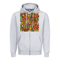 Heather Grey christmas leopard cow with gift boxes Zipper Hoodie - FaDigitalArtStudio