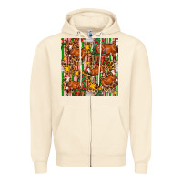 Sandshell christmas leopard cow with gift boxes Zipper Hoodie - FaDigitalArtStudio