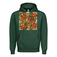 Sports Green christmas leopard cow with gift boxes Zipper Hoodie - FaDigitalArtStudio