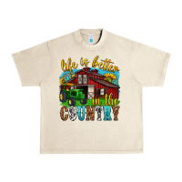Sandshell life is better in the country western Urban Heavy Tee - texasbilliewilder