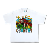 White life is better in the country western Urban Heavy Tee - texasbilliewilder