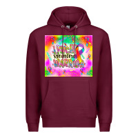 Burgundy lynch stndrome warrior Premium Hoodie - NancyCooperArtShop