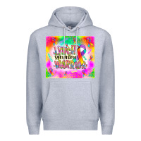 Heather Grey lynch stndrome warrior Premium Hoodie - NancyCooperArtShop