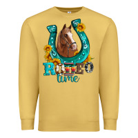 Antique Gold horseshoe rodeo time Premium Sweatshirt - Artiststas