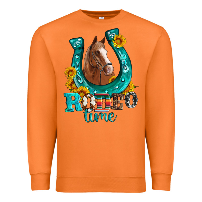 Horseshoe Rodeo Time Premium Sweatshirt by Artiststas | Teevron