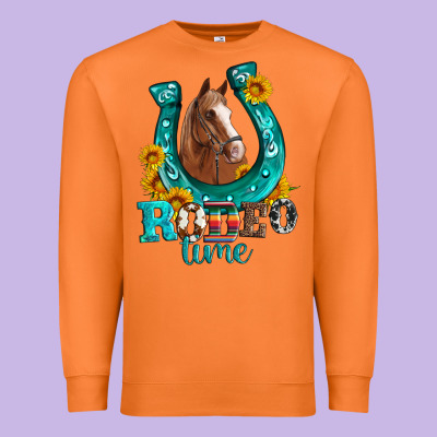 Horseshoe Rodeo Time Premium Sweatshirt Designed By Artiststas