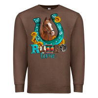 Chestnut horseshoe rodeo time Premium Sweatshirt - Artiststas