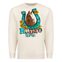 Sandshell horseshoe rodeo time Premium Sweatshirt - Artiststas