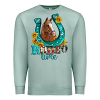 Seafoam horseshoe rodeo time Premium Sweatshirt - Artiststas