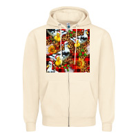 Sandshell christmas leopard duck Zipper Hoodie - FaDigitalArtStudio