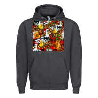 Smoke christmas leopard duck Zipper Hoodie - FaDigitalArtStudio