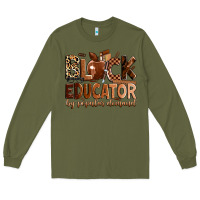 Army Green black educator by popular demand Long Sleeve Tee - Zillion Design Studio