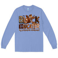 Colony Blue black educator by popular demand Long Sleeve Tee - Zillion Design Studio