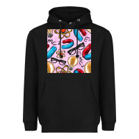 Black physics seamless pattern Heavyweight Hoodie - BundleAndBundleShop