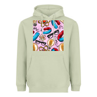 Matcha physics seamless pattern Heavyweight Hoodie - BundleAndBundleShop