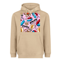 Mushroom physics seamless pattern Heavyweight Hoodie - BundleAndBundleShop