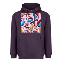 Plum physics seamless pattern Heavyweight Hoodie - BundleAndBundleShop