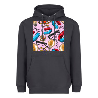 Smoke physics seamless pattern Heavyweight Hoodie - BundleAndBundleShop