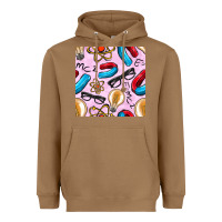 Toasted Coconut physics seamless pattern Heavyweight Hoodie - BundleAndBundleShop