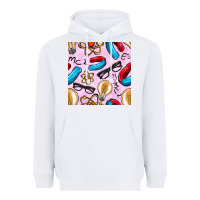 White physics seamless pattern Heavyweight Hoodie - BundleAndBundleShop