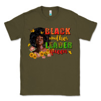 Army Green Black mother leader queen juneteenth Classic Tee - Zillion Design Studio