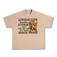 Burro living life somewhere between jesus take the wheel Urban Heavy Tee - texasbilliewilder