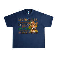 Navy living life somewhere between jesus take the wheel Urban Heavy Tee - texasbilliewilder