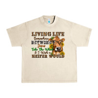 Sandshell living life somewhere between jesus take the wheel Urban Heavy Tee - texasbilliewilder