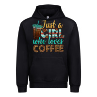 Black just a girl who loves coffee Urban Hoodie - BundleAndBundleShop