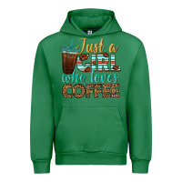 Emerald just a girl who loves coffee Urban Hoodie - BundleAndBundleShop
