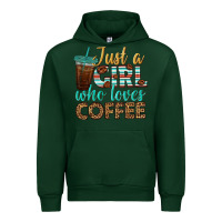 Forest Green just a girl who loves coffee Urban Hoodie - BundleAndBundleShop