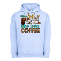 Pigment Grape Ice just a girl who loves coffee Urban Hoodie - BundleAndBundleShop