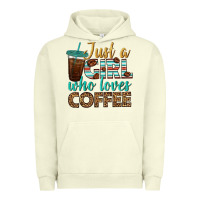Pigment Pistachio just a girl who loves coffee Urban Hoodie - BundleAndBundleShop