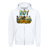 White boy mama Zipper Hoodie - CowhideDigitalArt