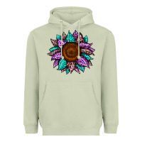 Matcha sunflower leopard color Heavyweight Hoodie - JahusDesignShop