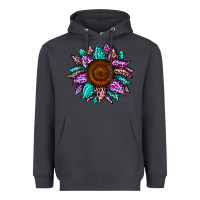 Smoke sunflower leopard color Heavyweight Hoodie - JahusDesignShop