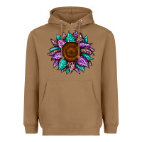 Toasted Coconut sunflower leopard color Heavyweight Hoodie - JahusDesignShop